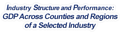 Ohio - Gross Domestic Product Across Counties and Regions of a Selected Industry